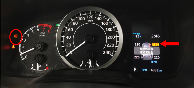 胎壓警告燈突然點(diǎn)亮，怎么辦？